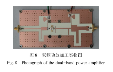 高效率双频连续F类功率放大器的设计